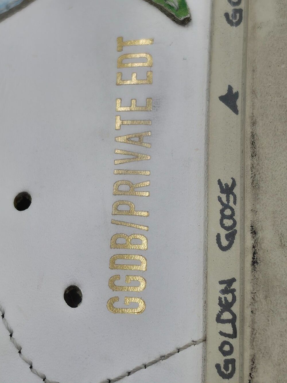 Golden Goose Hi Star Private Edit EU 36 US 6 Blue Glitter Leather Sneakers - Picture 7 of 10